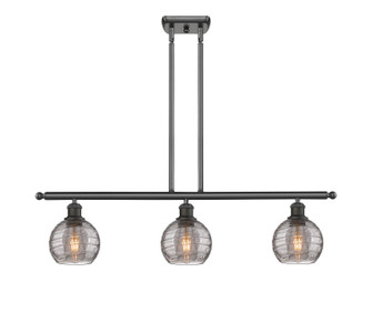 Ballston Three Light Island Pendant in Oil Rubbed Bronze (405|516-3I-OB-G1213-6SM)