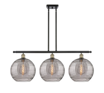 Ballston Three Light Island Pendant in Black Antique Brass (405|516-3I-BAB-G1213-12SM)