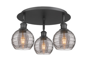 Ballston Three Light Semi-Flush Mount in Matte Black (405|516-3C-BK-G1213-6SM)