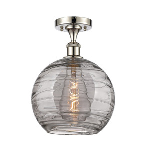Ballston One Light Semi-Flush Mount in Polished Nickel (405|516-1C-PN-G1213-10SM)