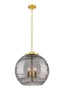 Ballston Three Light Pendant in Satin Gold (405|221-3S-SG-G1213-18SM)