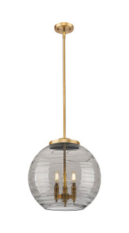 Ballston Three Light Pendant in Brushed Brass (405|221-3S-BB-G1213-16SM)