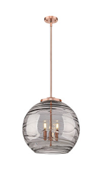 Essex Three Light Pendant in Antique Copper (405|221-3S-AC-G1213-18SM)