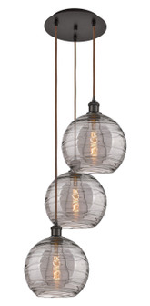 Ballston Three Light Pendant in Oil Rubbed Bronze (405|113B-3P-OB-G1213-10SM)