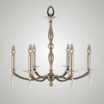 Kensington Six Light Chandelier in Old Brass with Polished Brass (183|CH5325-U-36G-32G-ST)