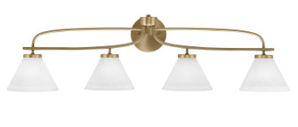 Cavella Four Light Bath Bar in New Age Brass (200|3914-NAB-312)