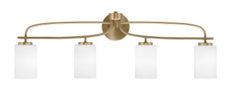 Cavella Four Light Bath Bar in New Age Brass (200|3914-NAB-310)