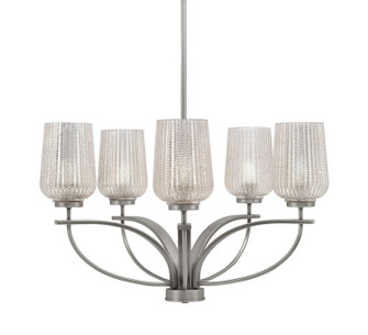 Cavella Five Light Chandelier in Graphite (200|3905-GP-4253)