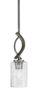 Monterey One Light Mini Pendant in Graphite & Painted Distressed Wood-look Metal (200|2901-GPDW-3002)