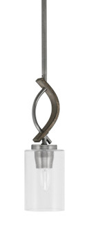 Monterey One Light Mini Pendant in Graphite & Painted Distressed Wood-look Metal (200|2901-GPDW-300)