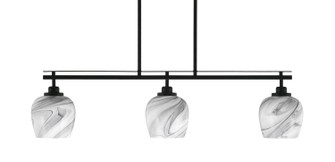 Odyssey Three Light Island Pendant in Matte Black (200|2636-MB-4819)