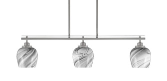 Odyssey Three Light Island Pendant in Brushed Nickel (200|2636-BN-4819)