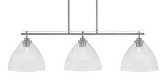 Odyssey Three Light Island Pendant in Brushed Nickel (200|2636-BN-4630)