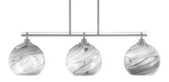 Odyssey Three Light Island Pendant in Brushed Nickel (200|2636-BN-4359)
