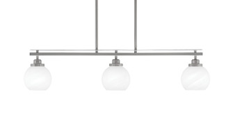 Odyssey Three Light Island Pendant in Brushed Nickel (200|2636-BN-4101)