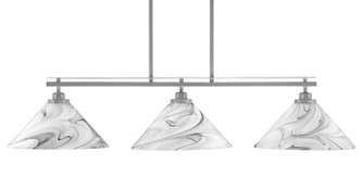 Odyssey Three Light Island Pendant in Brushed Nickel (200|2636-BN-2129)