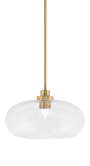 Odyssey One Light Mini Pendant in New Age Brass (200|2601-NAB-206)