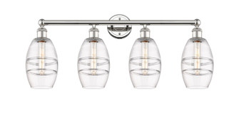 Edison Four Light Bath Vanity in Polished Nickel (405|616-4W-PN-G557-6CL)