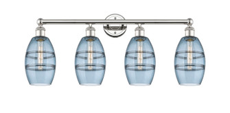 Edison Four Light Bath Vanity in Polished Nickel (405|616-4W-PN-G557-6BL)