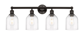 Edison Four Light Bath Vanity in Oil Rubbed Bronze (405|616-4W-OB-G558-6CL)