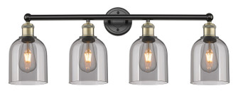 Edison Four Light Bath Vanity in Black Antique Brass (405|616-4W-BAB-G558-6SM)