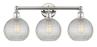 Edison Three Light Bath Vanity in Polished Nickel (405|616-3W-PN-G122C-8CL)