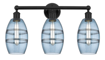 Edison Three Light Bath Vanity in Matte Black (405|616-3W-BK-G557-6BL)