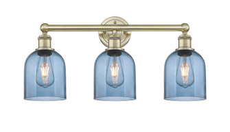 Edison Three Light Bath Vanity in Antique Brass (405|616-3W-AB-G558-6BL)