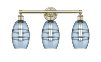 Edison Three Light Bath Vanity in Antique Brass (405|616-3W-AB-G557-6BL)