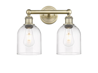 Edison Two Light Bath Vanity in Antique Brass (405|616-2W-AB-G558-6CL)