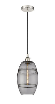 Edison One Light Mini Pendant in Polished Nickel (405|616-1P-PN-G557-8SM)