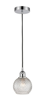 Edison One Light Mini Pendant in Polished Chrome (405|616-1P-PC-G122C-6CL)