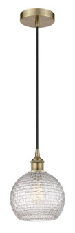 Edison One Light Mini Pendant in Antique Brass (405|616-1P-AB-G122C-8CL)