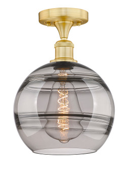 Edison One Light Semi-Flush Mount in Satin Gold (405|616-1F-SG-G556-10SM)