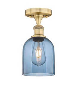 Edison One Light Semi-Flush Mount in Brushed Brass (405|616-1F-BB-G558-6BL)