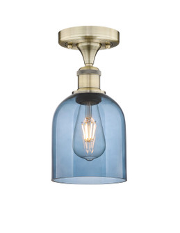 Edison One Light Semi-Flush Mount in Antique Brass (405|616-1F-AB-G558-6BL)