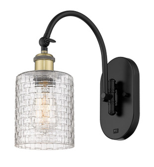Ballston One Light Wall Sconce in Black Antique Brass (405|518-1W-BAB-G112C-5CL)