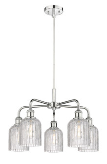 Downtown Urban Five Light Chandelier in Polished Chrome (405|516-5CR-PC-G559-5CL)