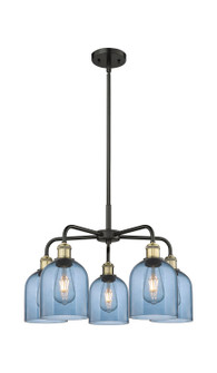 Downtown Urban Five Light Chandelier in Black Antique Brass (405|516-5CR-BAB-G558-6BL)