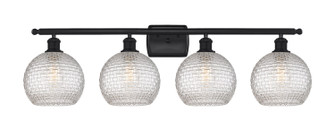 Ballston Four Light Bath Vanity in Matte Black (405|516-4W-BK-G122C-8CL)