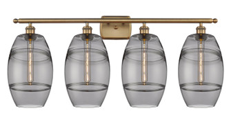 Ballston Four Light Bath Vanity in Brushed Brass (405|516-4W-BB-G557-8SM)