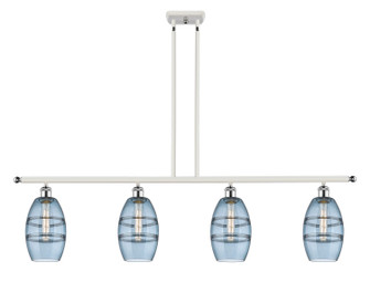 Ballston Four Light Island Pendant in White Polished Chrome (405|516-4I-WPC-G557-6BL)