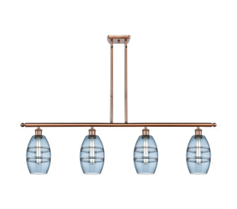 Ballston Four Light Island Pendant in Antique Copper (405|516-4I-AC-G557-6BL)