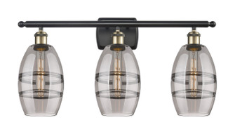 Ballston Three Light Bath Vanity in Black Antique Brass (405|516-3W-BAB-G557-6SM)