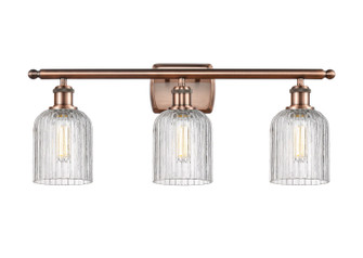 Ballston Three Light Bath Vanity in Antique Copper (405|516-3W-AC-G559-5CL)