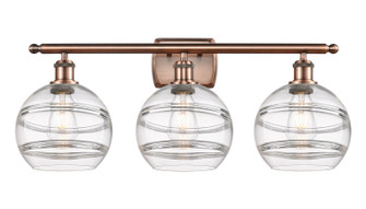 Ballston LED Bath Vanity in Antique Copper (405|516-3W-AC-G556-8CL)