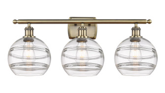 Ballston Three Light Bath Vanity in Antique Brass (405|516-3W-AB-G556-8CL)