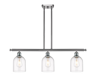 Ballston Three Light Island Pendant in Brushed Satin Nickel (405|516-3I-SN-G558-6CL)