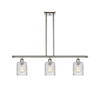 Ballston Three Light Island Pendant in Polished Nickel (405|516-3I-PN-G112C-5CL)