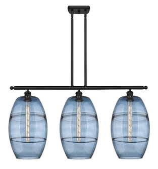 Ballston Three Light Island Pendant in Matte Black (405|516-3I-BK-G557-10BL)